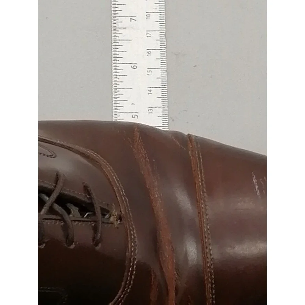 Johnston & Murphy Shoes Oxfords Mens 15463-11 Brown 10.5 Dress Leather Classic